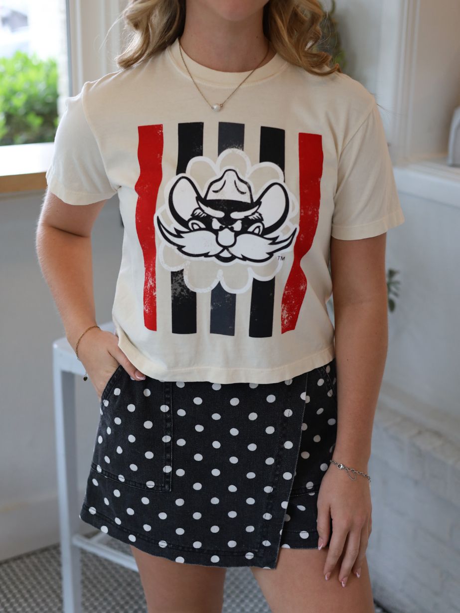 Women's QuarterFour Texas Tech Raider Red Boxy Tee