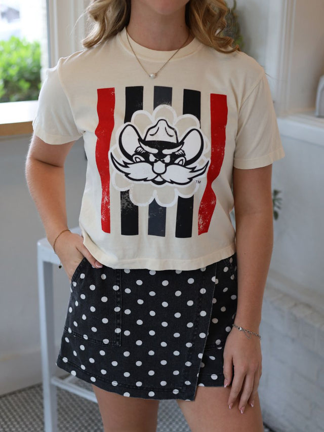 Women's QuarterFour Texas Tech Raider Red Boxy Tee