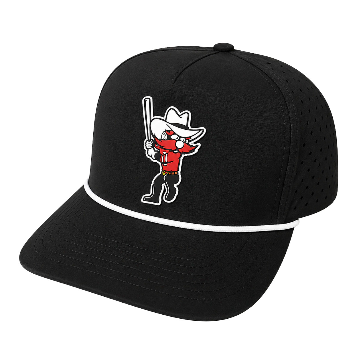 Adult QuarterFour Texas Tech Raider Red Baseball Rope Cap