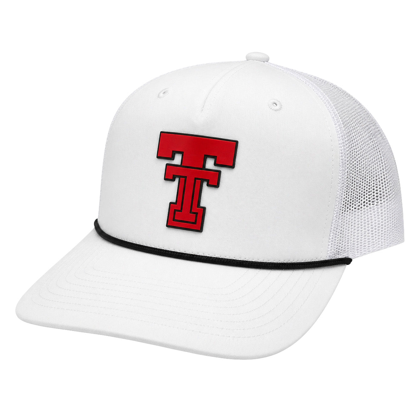 Adult QuarterFour Texas Tech Double T Patch Rope Cap