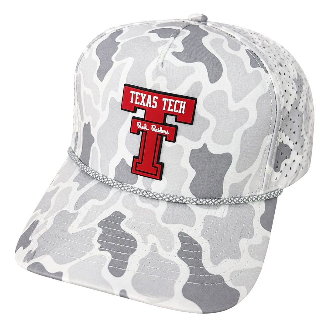 Adult QuarterFour Texas Tech Vintage Double T Rope Cap