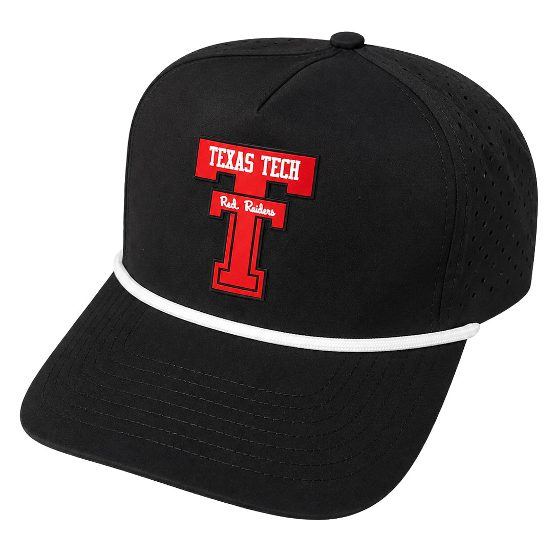 Adult QuarterFour Texas Tech Vintage Double T Rope Cap