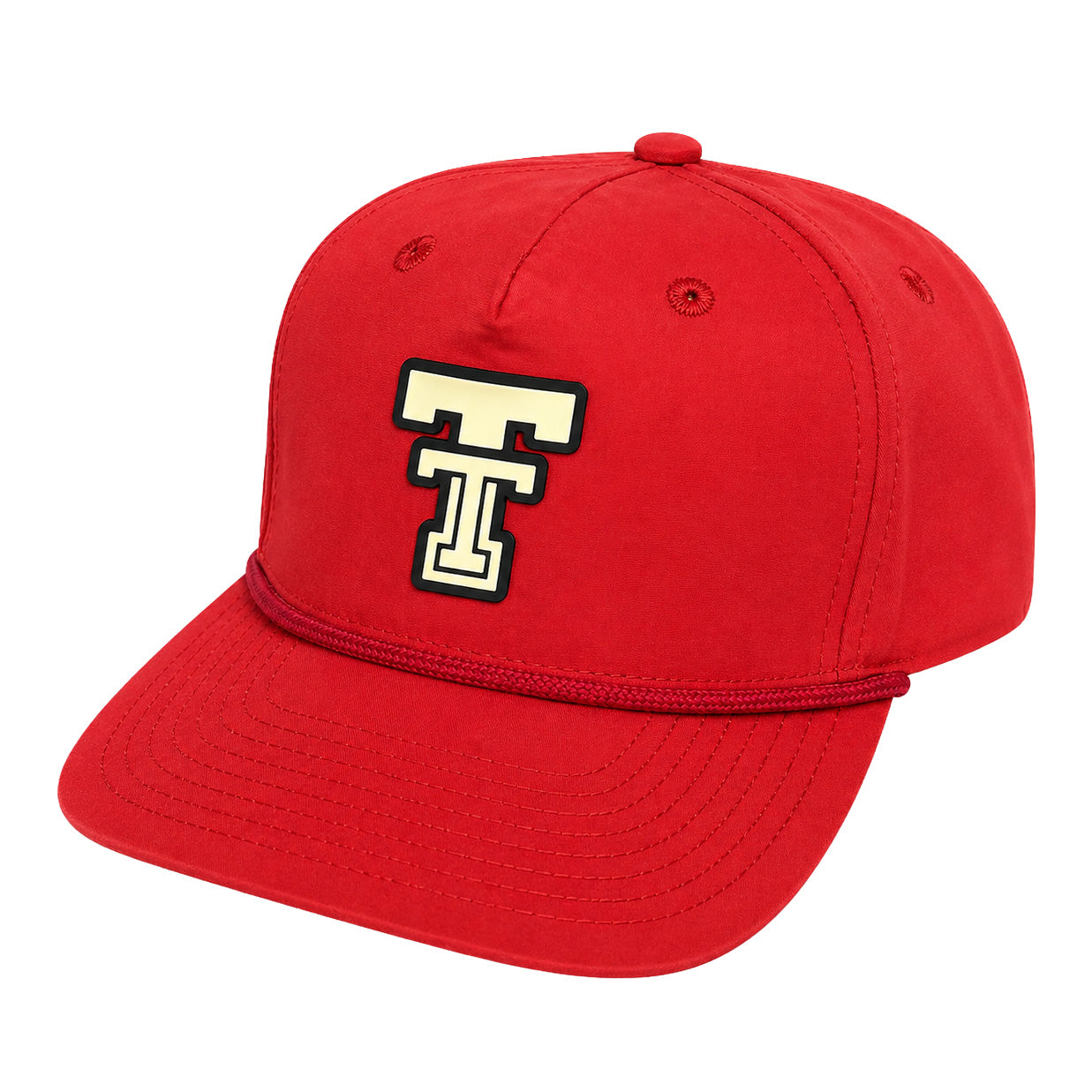 Adult QuarterFour Texas Tech Double T Patch Rope Cap