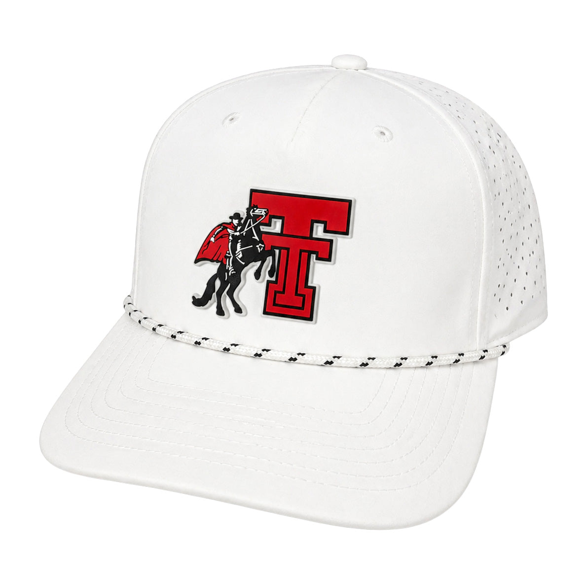 Adult QuarterFour Texas Tech Masked Rider Double T Patch Cap