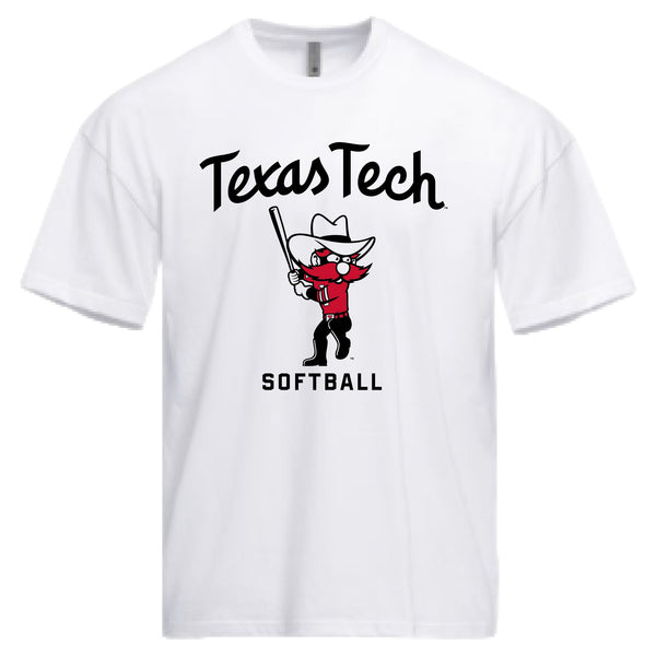 Adult QuarterFour Texas Tech Raider Red Softball Premium Tee