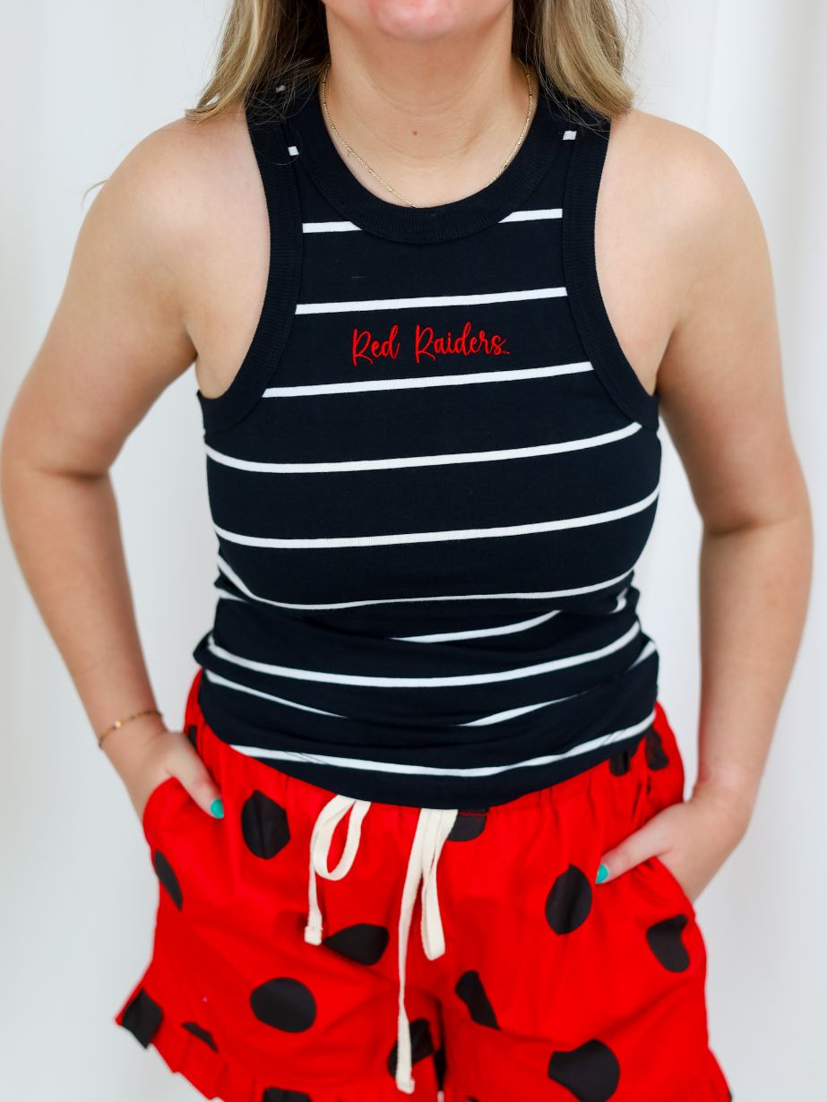 Women's Texas Tech Striped Tank