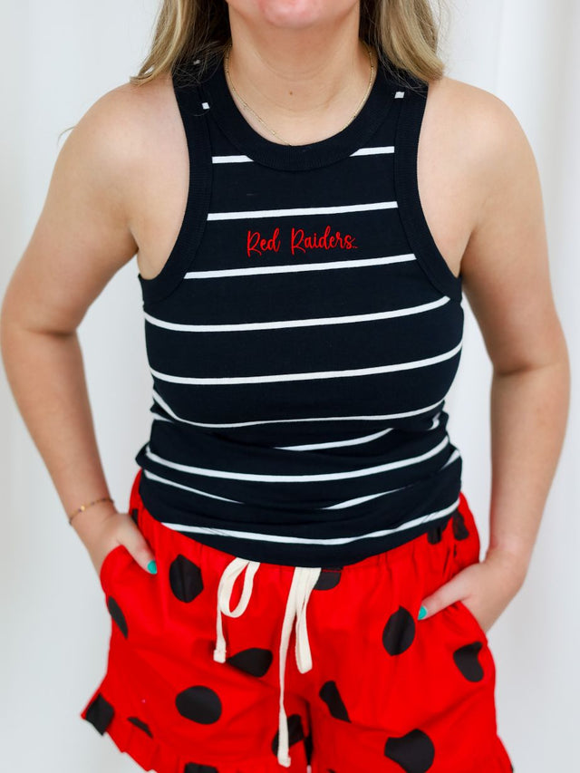 Women's Texas Tech Striped Tank
