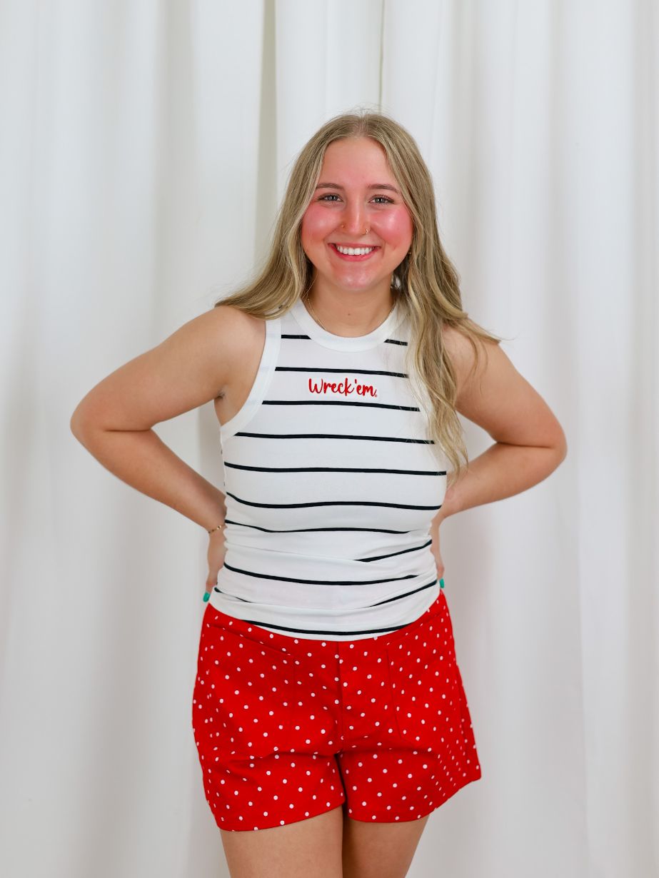 Women's Texas Tech Striped Tank