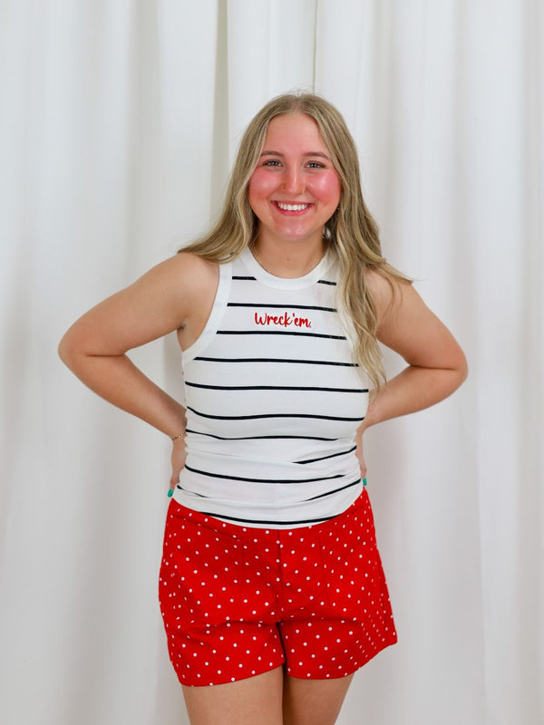 Women's Texas Tech Striped Tank