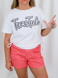 Women's Texas Tech Crew Tie Top