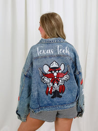 Women's Texas Tech Denim Bling Jacket