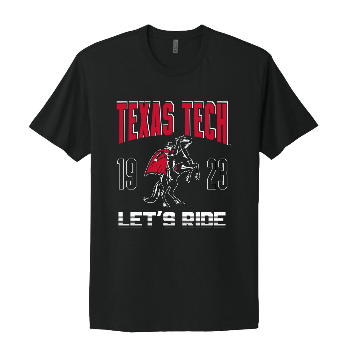 Adult QuarterFour Texas Tech Let's Ride S/S Tee