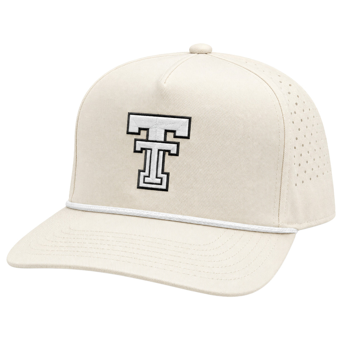 Adult QuarterFour Texas Tech Double T Patch Rope Cap