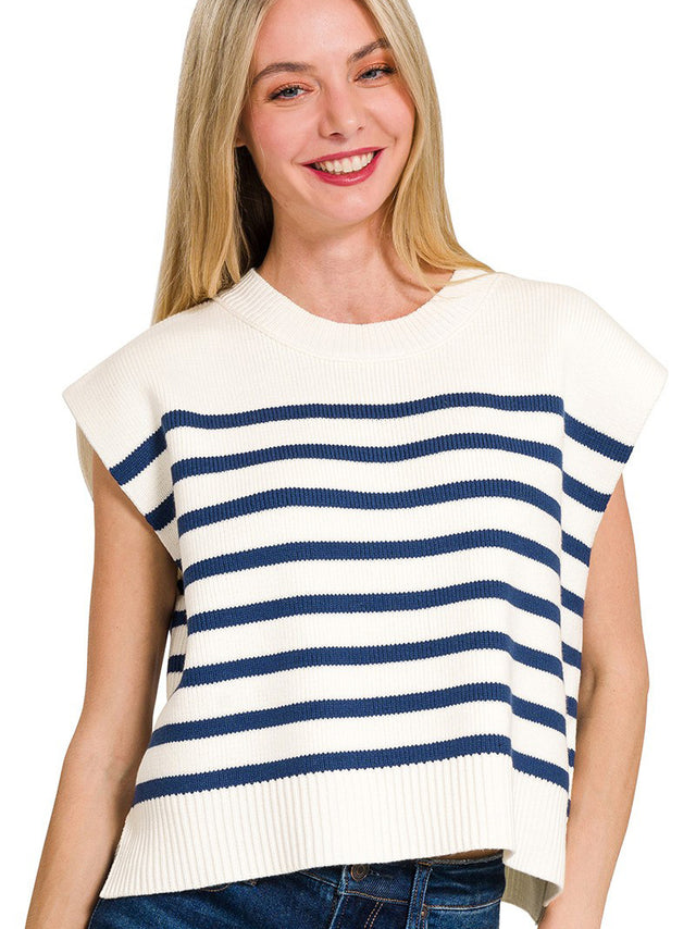 Women's Striped Sweater Vest
