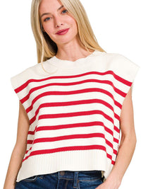 Women's Striped Sweater Vest