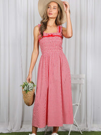 Women's Velvet Trim Dress