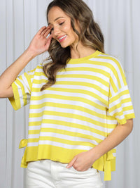 Women's Bow Stripe Sweater