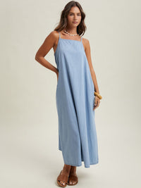 Women's Denim Maxi Dress