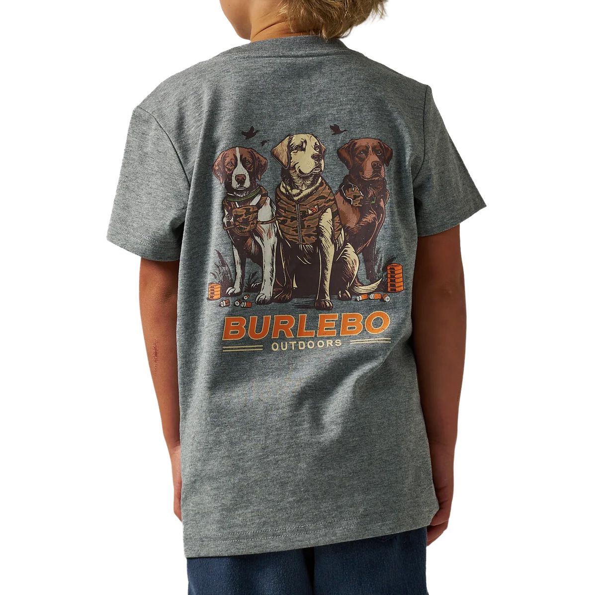 Youth Burlebo S/S Camo Duck Dogs Tee