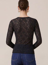 Women's Lace L/S Top