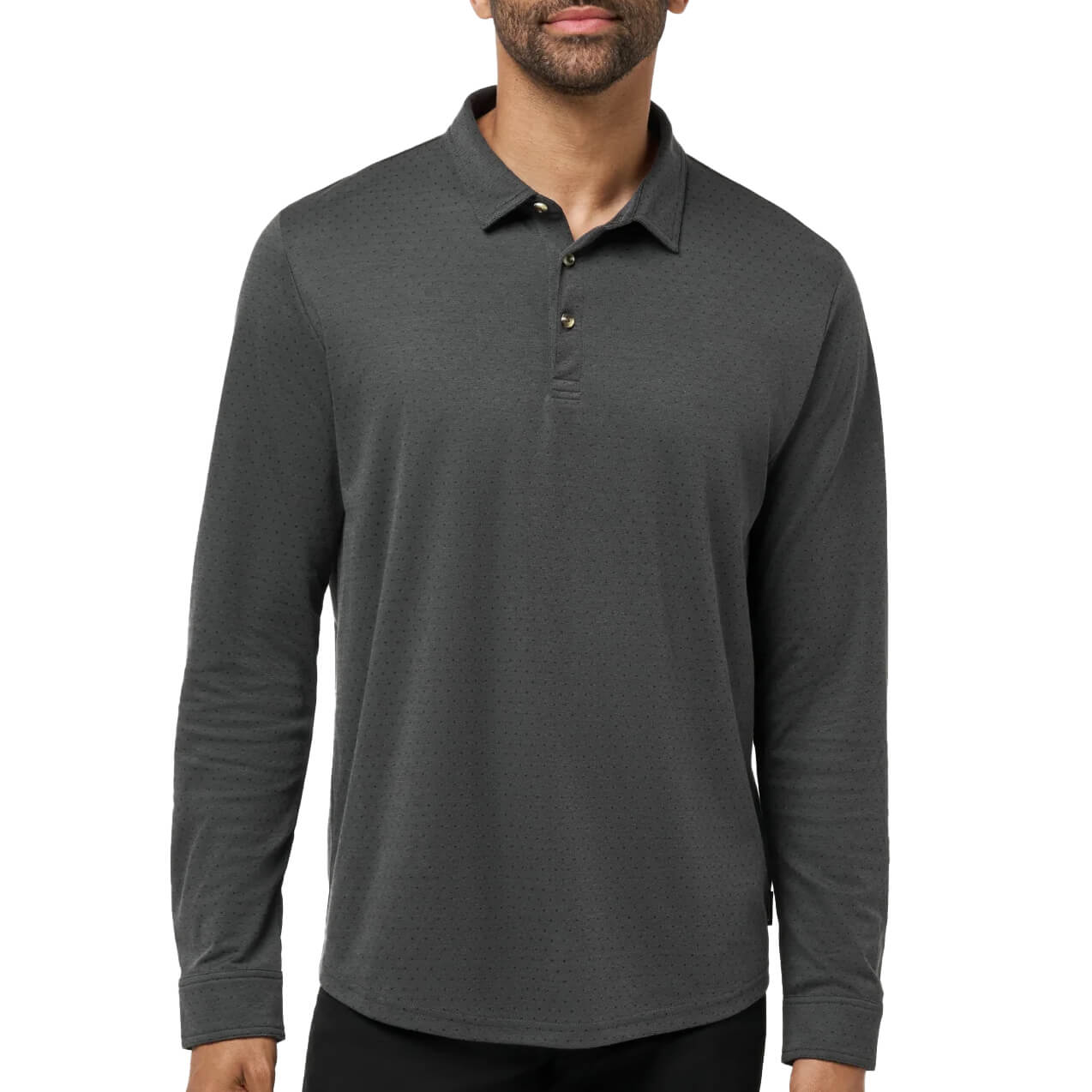 Men's TravisMathew Handsome Town L/S Polo