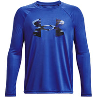 Youth Under Armour Tech Logo Fill L/S Tee