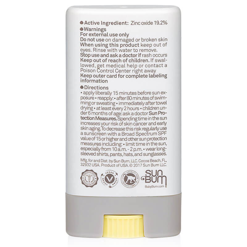 Sun Bum Baby Bum Mineral SPF 50 Sunscreen Face Stick