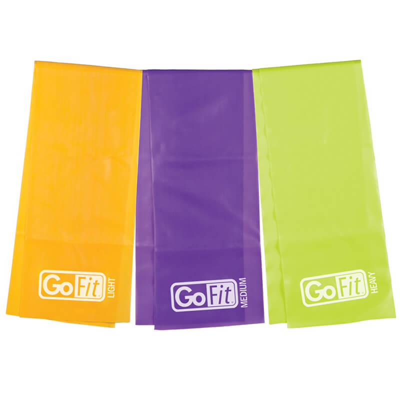 GoFit Latex Free Flat Band Set of 3